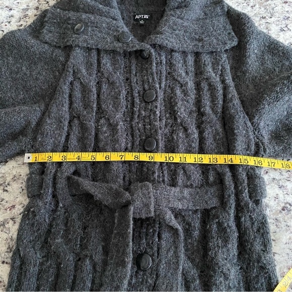 Apt 9 Wool Cardigan with Belt Size Medium - Picture 12 of 13